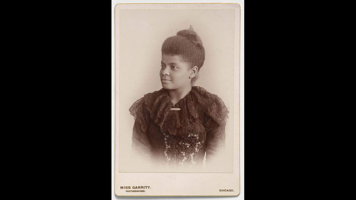 A photo from the Smithsonian Institution shows Ida B. Wells, in 1893, an investigative journalist and suffrage advocate who defied demands that black women march in the back of the 1913 suffrage parade.