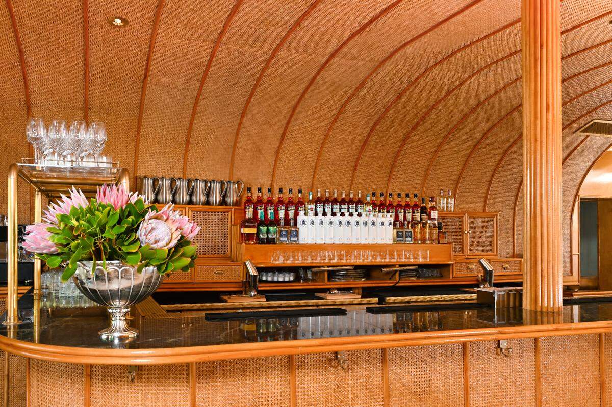 The bar area at San Lorenzo Italian restaurant in Miami.