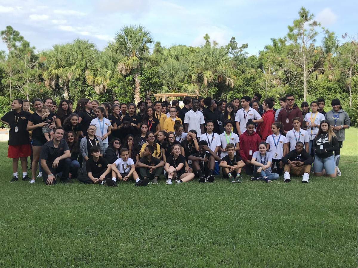 Restaurant owner Corey Bousquet, owner of The Brick Miami, adopted Leewood K-8 Center in Kendall for the school garden project. “I take pride in knowing that we built it from the ground up,” Bousquet said.