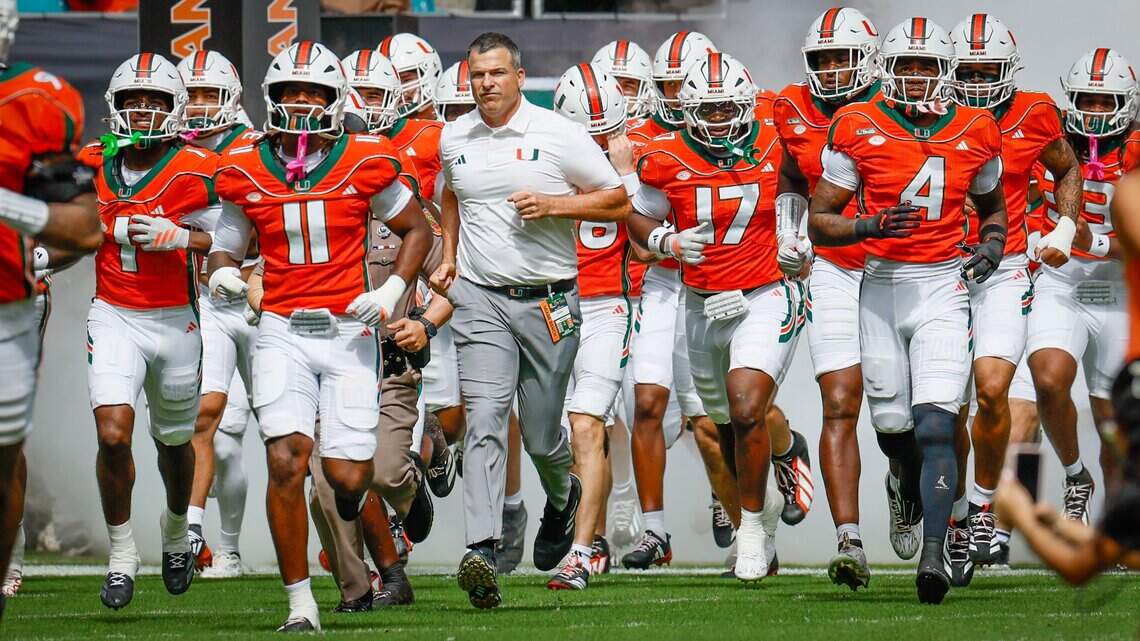 Cristobal-led No. 1 Miami ready for ‘tremendous challenge’ in Belichick-led UNC