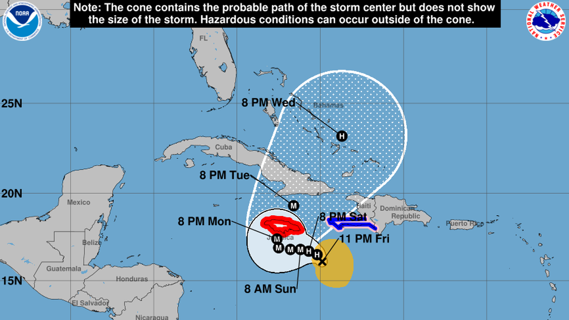 Jamaica under hurricane warning as Melissa barely moves. Haiti could see ‘extensive’ damage
