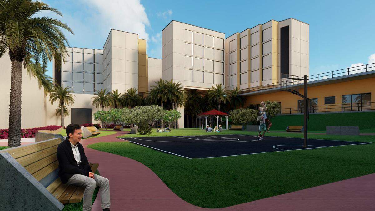 The Miami Center for Mental Health and Recovery, scheduled to open in the fall, will have outdoor recreation areas.