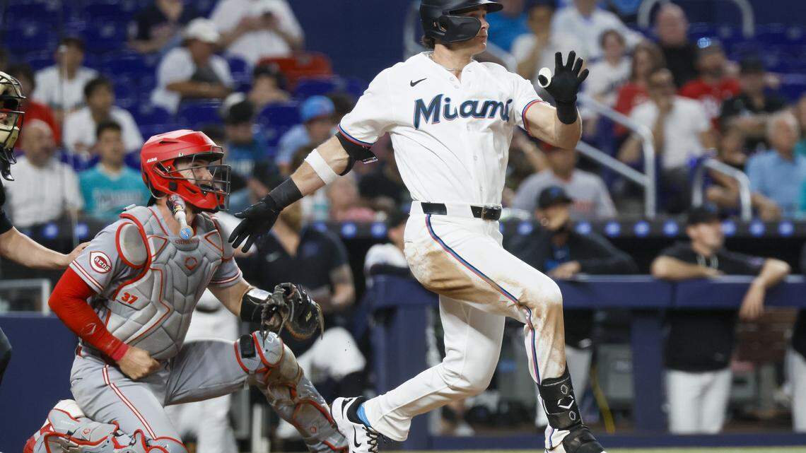 Marlins lose Griffin Conine to hamstring tear. The fallout and roster moves