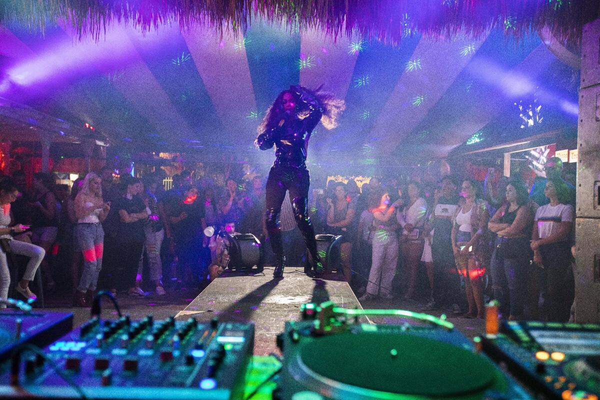 Sasha Damore performs during a Drag Show at Gramps in Wynwood in 2019.