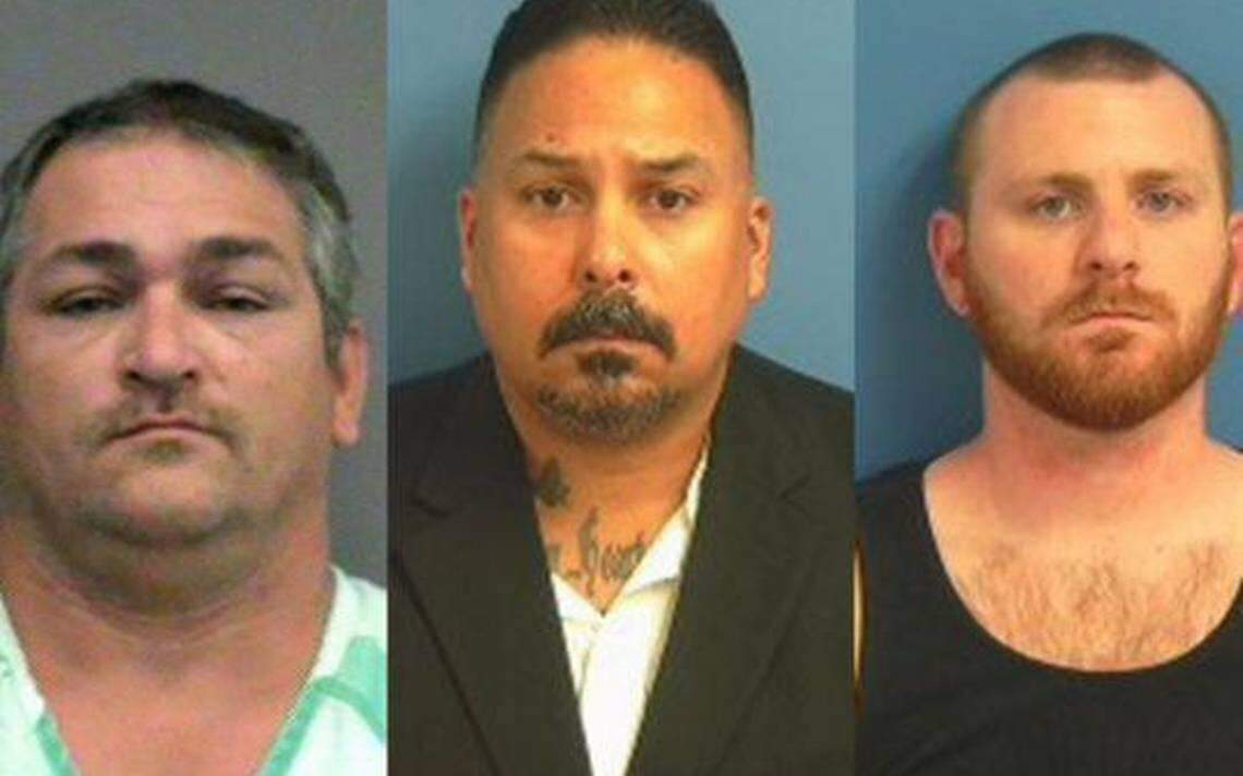 From left: Charles Thomas Newcomb, David Elliot Moran and Thomas Jordan Driver