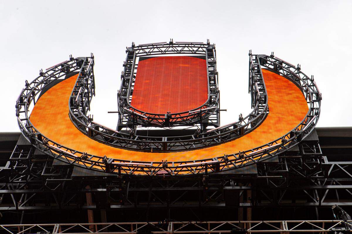 Signage from Day 2 of Ultra 2024 at Bayfront Park in Downtown Miami on Saturday, March 23, 2024.