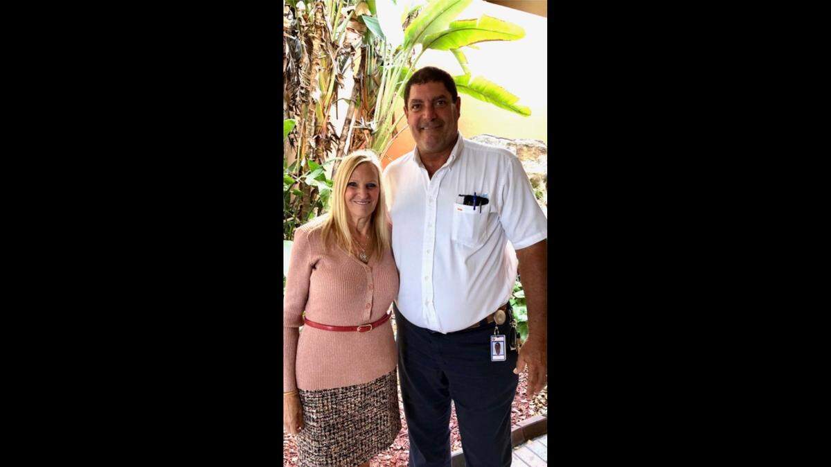 Nancy Valdes and her husband, Luis. Nancy underwent a new endoscopic surgery, known as POP (Per-oral pyloromyotomy), that relieved her symptoms of gastroparesis.