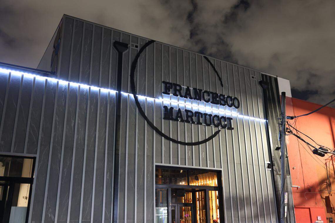 The exterior of Francesco Martucci in Wynwood.