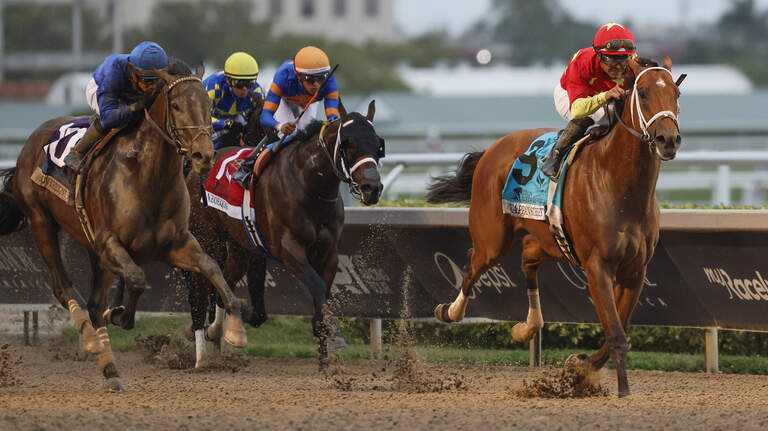 PHOTO GALLERY: Tappan Street wins the Florida Derby at Gulfstream Park.