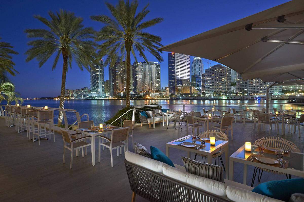 Indulge in a Peruvian-style Christmas Eve feast on the terrace of La Mar on Brickell Key.
