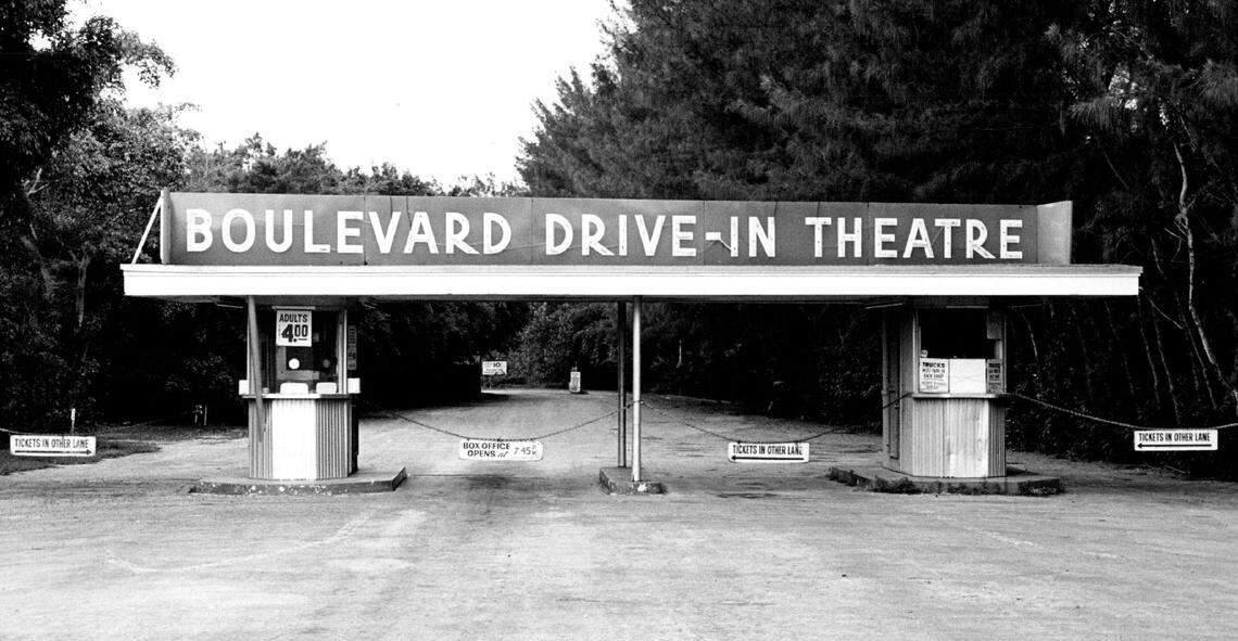 In 1980, the Boulevard Drive-In Theater in Northeast Miami-Dade.