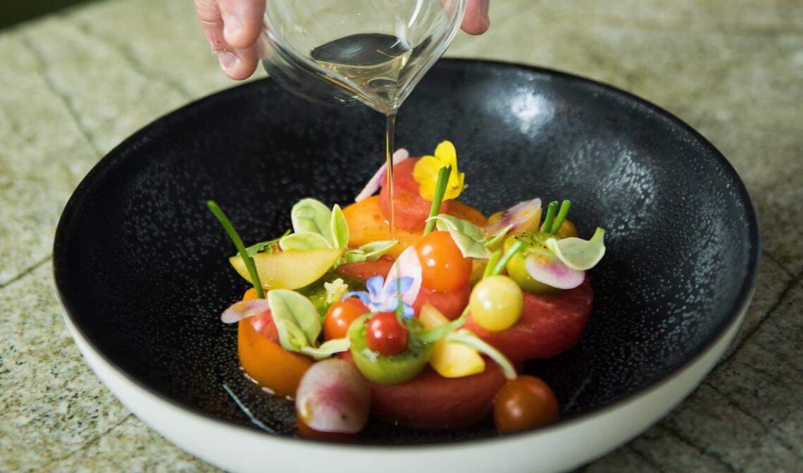 Watermelon salad at the upcoming Le Jardinier