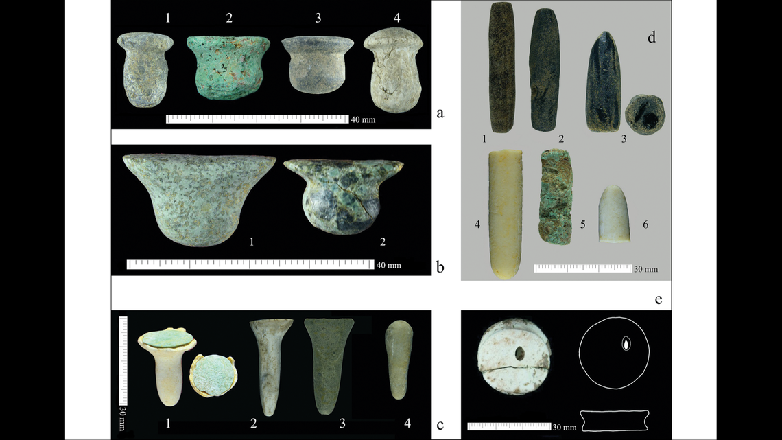 A range of jewelry pieces were found across multiple locations, showing the practice was part of the regional culture in ancient times, the study said.