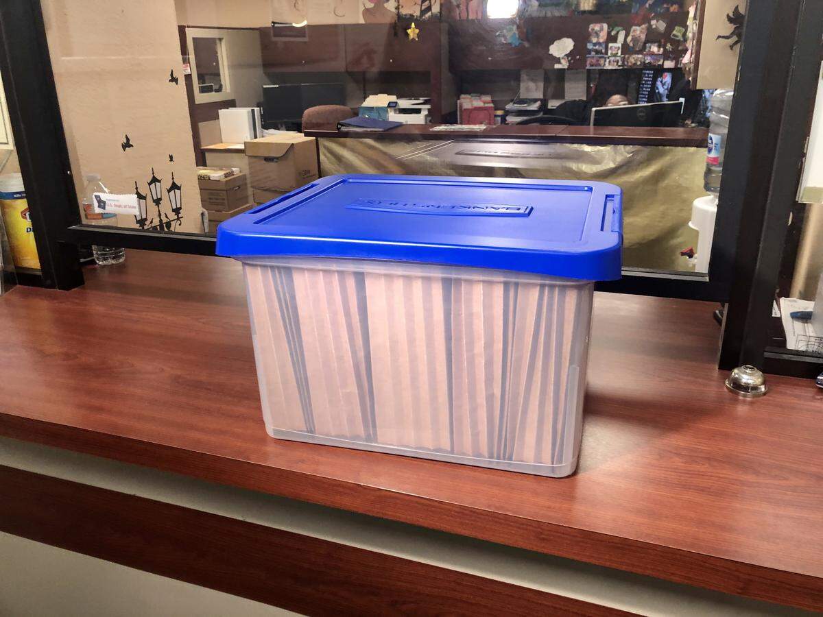 On Monday, Feb. 2, 2020, representatives from the political committee Take Back Our City submitted a box of about 1,900 petitions in the effort to recall Miami Commissioner Joe Carollo.