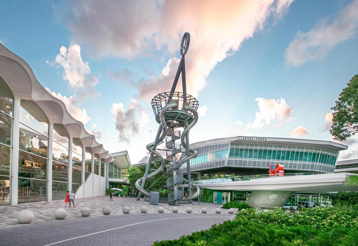 The slide at Aventura Mall, a mall that will be open on Easter Sunday