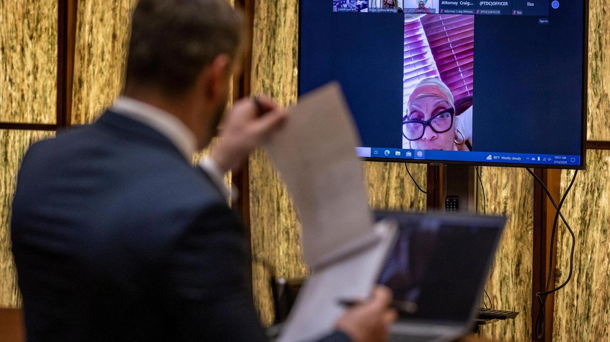 Convicted murderer Corey Smith’s former girlfriend Tricia Geter, is questioned under oath this week by Miami-Dade Assistant State Attorney Stephen Mitchell, during a hearing to determine if Miami-Dade prosecutors are too compromised to participate in the re-sentencing phase of Smith’s trial.