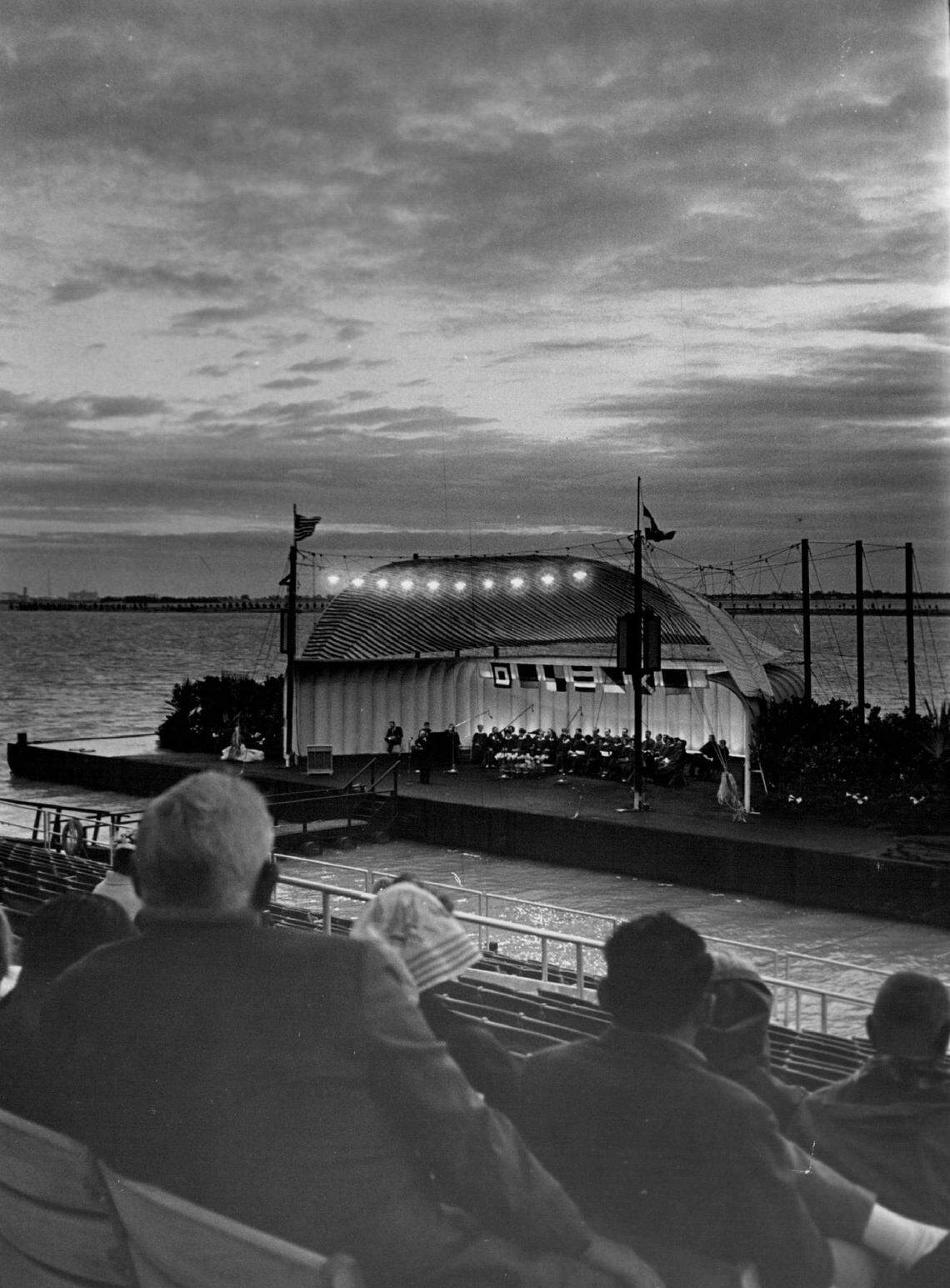 An Easter sunrise service in 1966 at Miami Marine Stadium.
