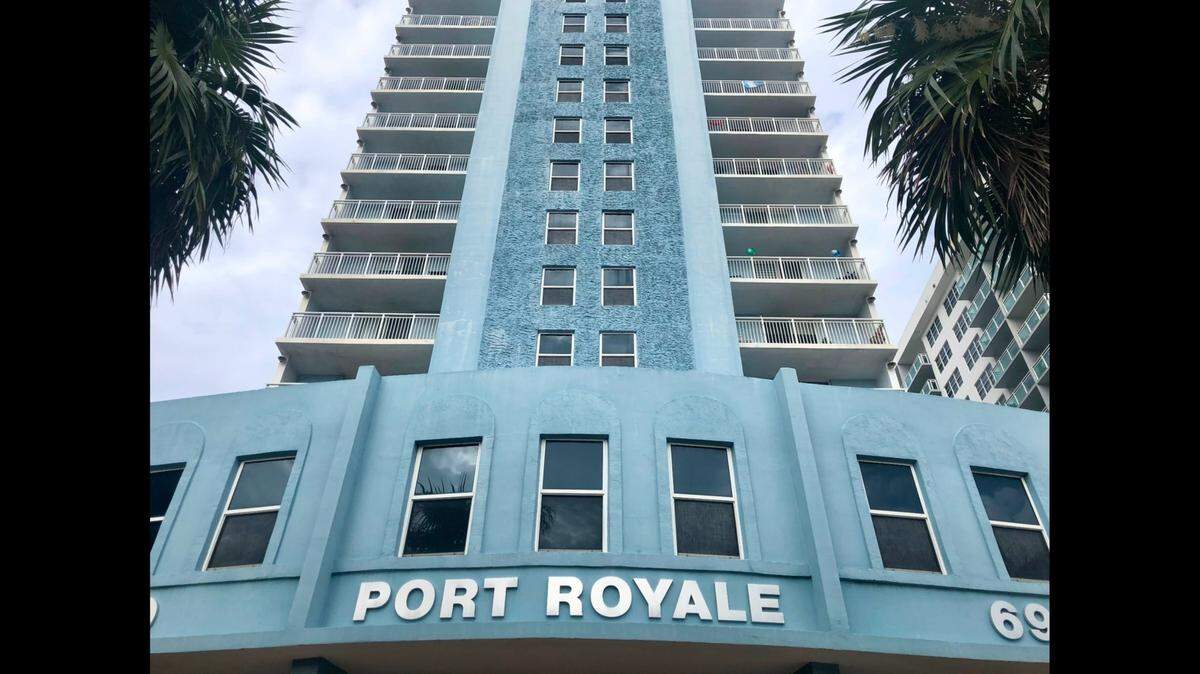 The city of Miami Beach ordered residents to evacuate the Port Royale Condominium building due to structural concerns on Thursday, Oct. 27, 2022.