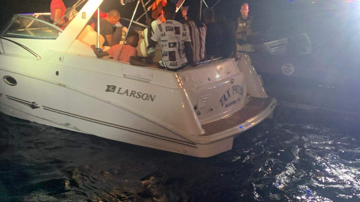 Twenty Haitian migrants and one Colombian national were on a 28-foot boat, found 11 miles east of Lake Worth, Florida, on June 5, 2021. The Coast Guard Cutter Confidence crew repatriated 20 of the Haitian migrants to Cap Haitien, Haiti on June 10.