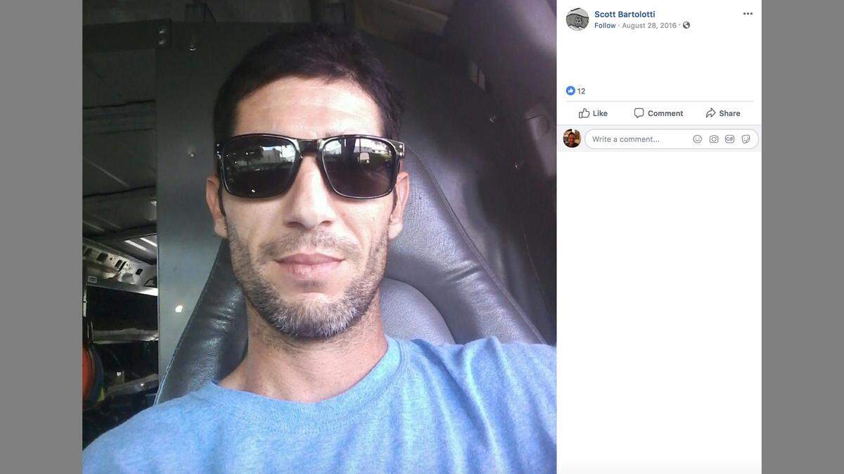 Scott Bartolotti, from Tampa Bay, Florida, died in a road rage shooting in Land O’ Lakes after he and a driver got into a crash, The Pasco County Sheriff’s Office says. Shocked friends described him as “laid back.”