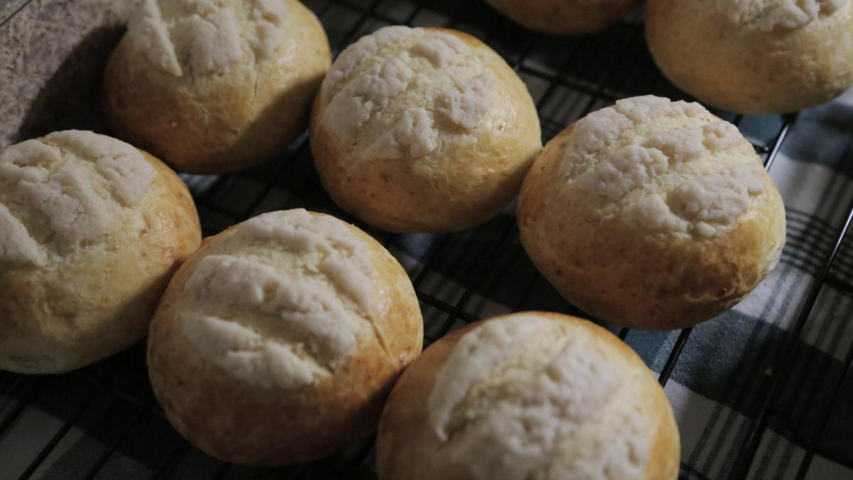 Conchas baked by Eddy Llamas in his kitchen at home in Miami, Florida, June 2, 2020.