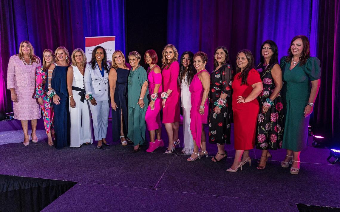 The 2023 Hispanic Women of Distinction Honorees on stage during the 22nd annual Hispanic Women of Distinction Charity (sold out) luncheon celebrated at Signature Grand in Davie, Florida, on Friday, August 25, 2023.