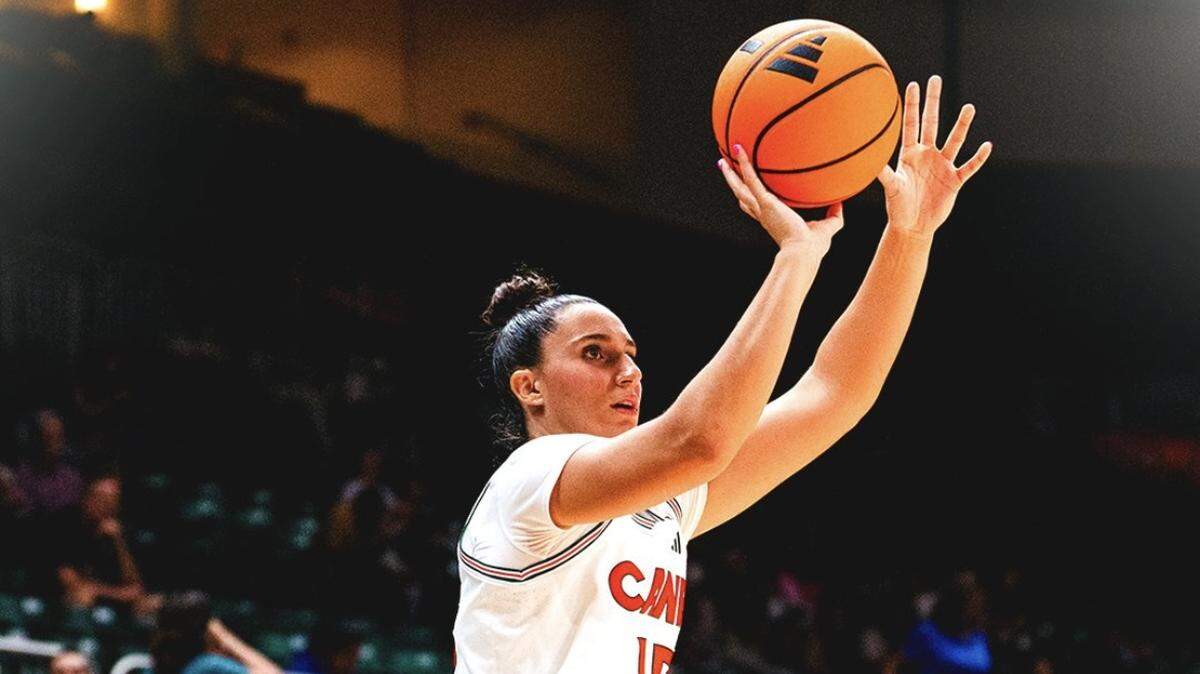 Vitorria Blasigh led the University of Miami with 18 points off the bench in a 99-46 home win over Georgia State on Dec. 7, 2025