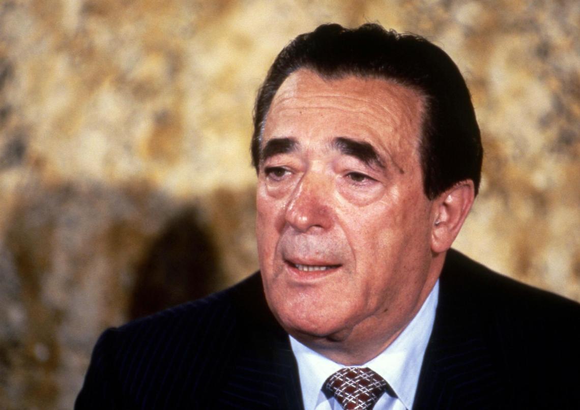 British publishing magnate Robert Maxwell speaking in 1984.