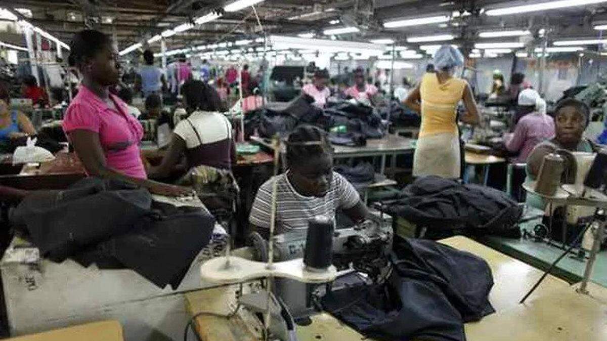 The apparel industry accounts for 90% of all Haitian exports.