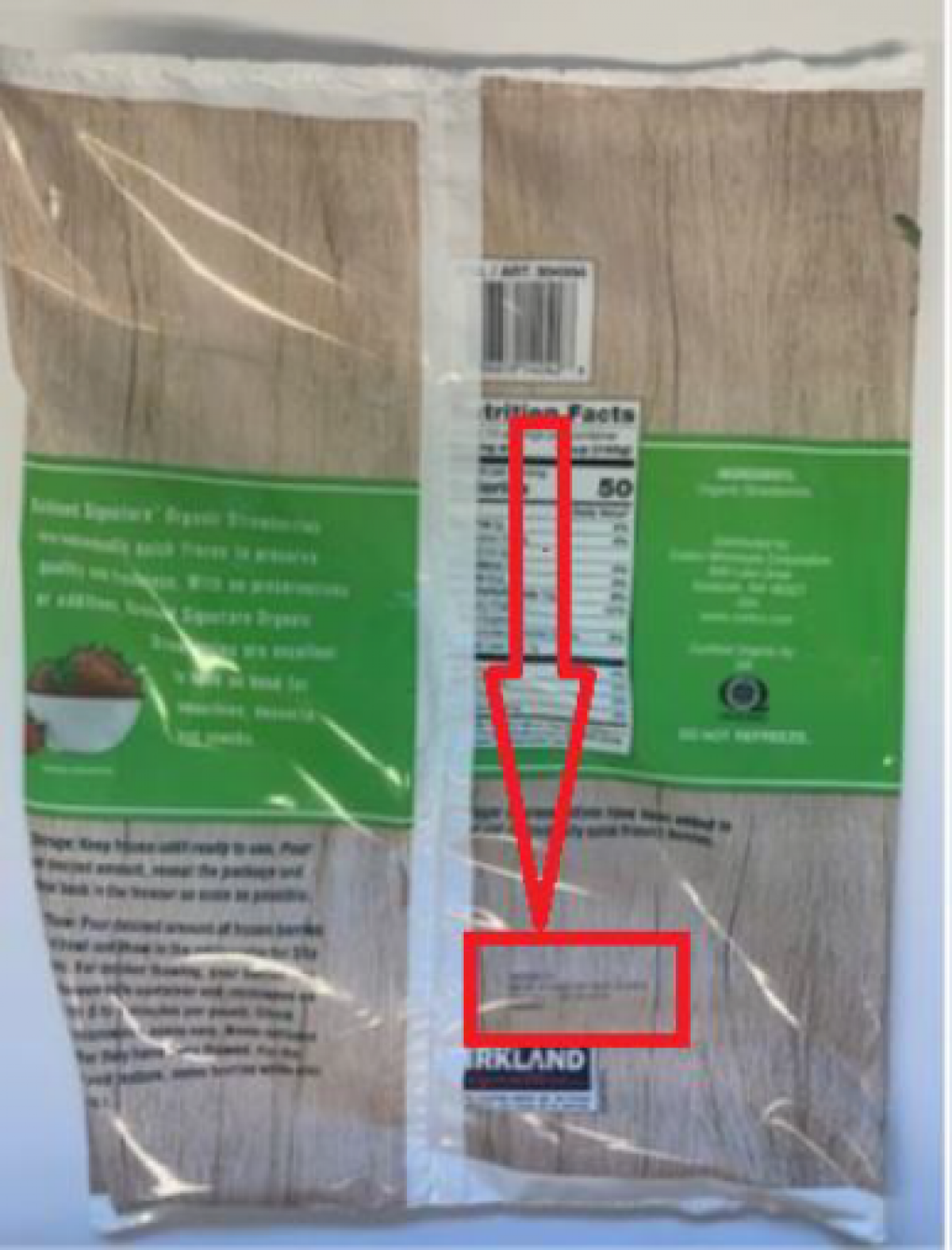 California Splendor recall includes several lots of four-pound bags of Kirkland Signature Frozen Organic Strawberries that were sold at Costco stores in Los Angeles, Hawaii and two San Diego business centers.