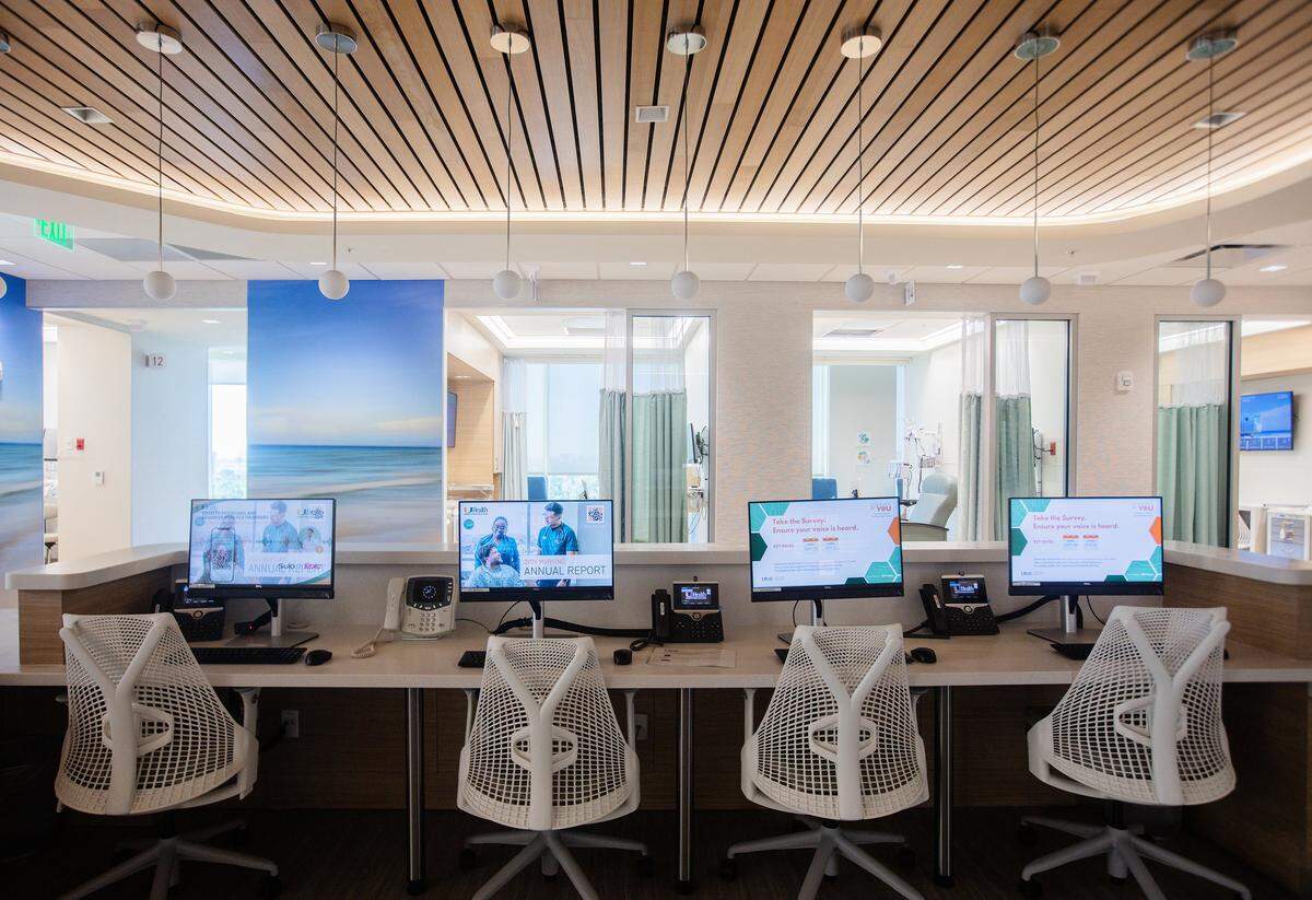 Miami, Florida, September 30, 2025 - Operating room front desk of the University of Miami Health System's UHealth SoLé Mia Medical Center, in North Miami on Tuesday, September 30, 2025.