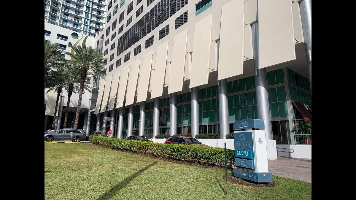 Y.M. Aesthetics was operating out of Suite 1209 in this downtown Miami building, Latitude One, 175 SW Seventh St.