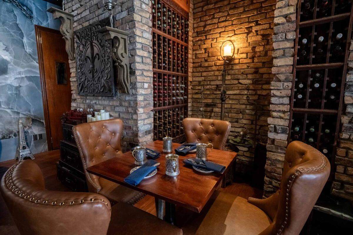 A nook inside Sumak Turkish restaurant in Miami Beach.