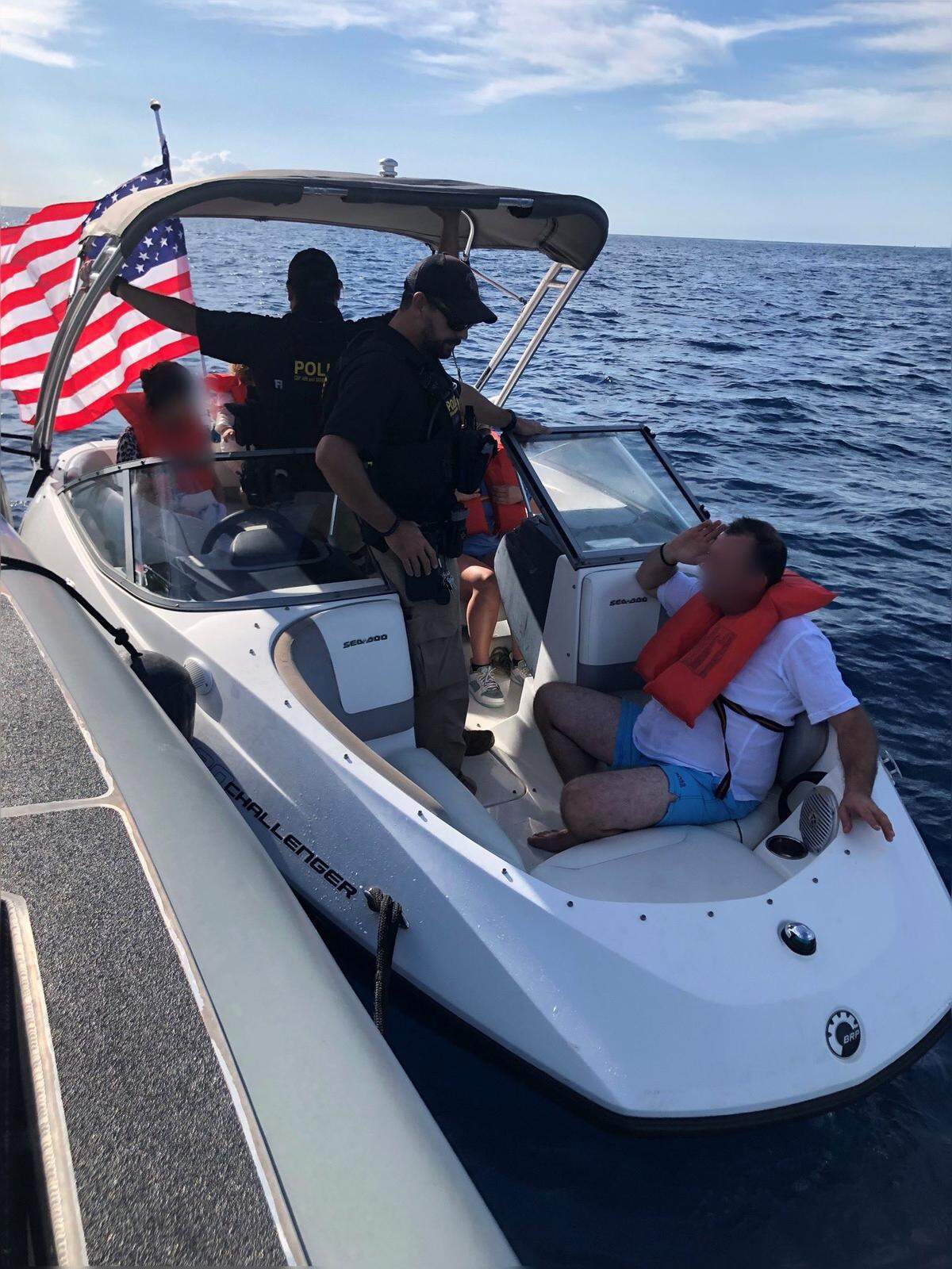 Chief Patrol Agent Walter N. Slosar tweeted a photo of intercepted migrants.