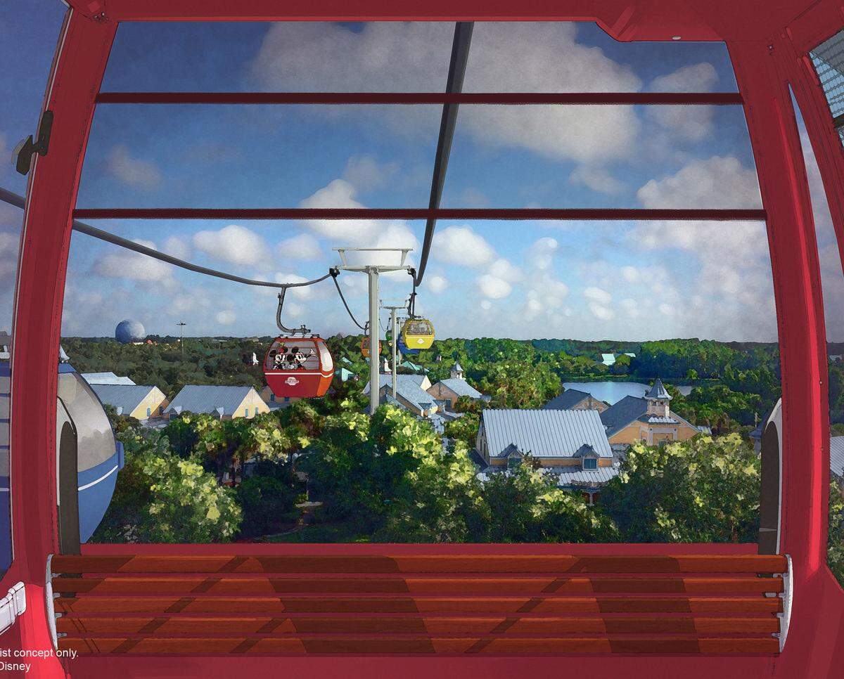 A whole new transportation system called Disney Skyliner will give guests a birds-eye view of Walt Disney World Resort.