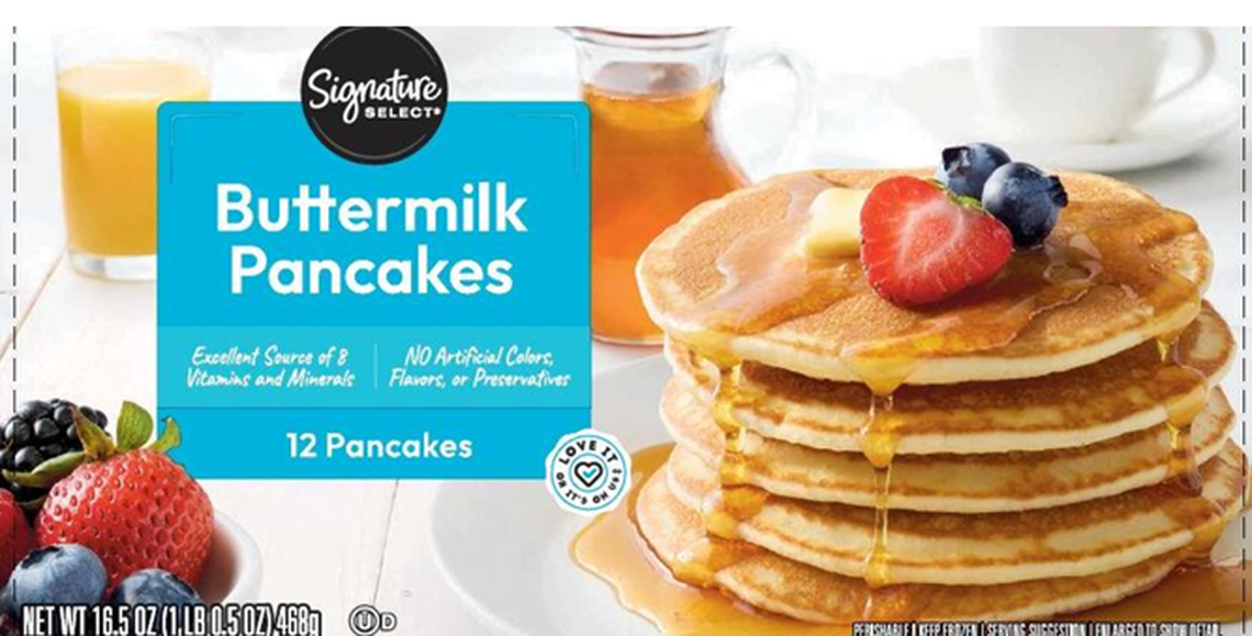 Signature Select Pancakes were part of the recall.