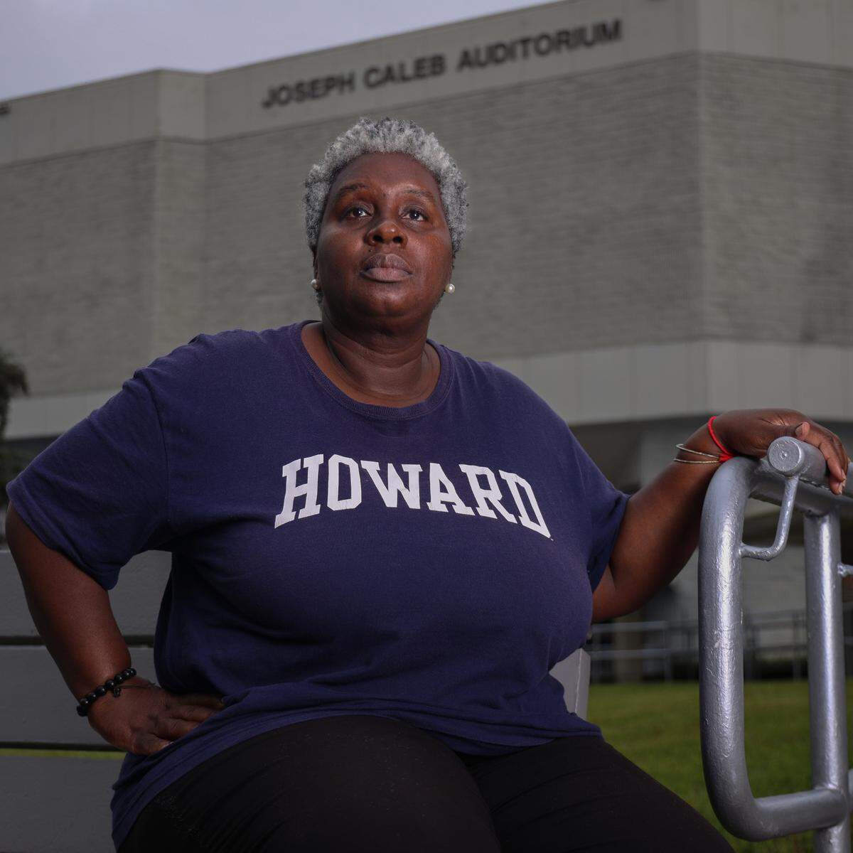Emma Ladson, a public school teacher and Howard University graduate, voted for Joe Biden during early voting at the Joseph Caleb Center in Brownsville.