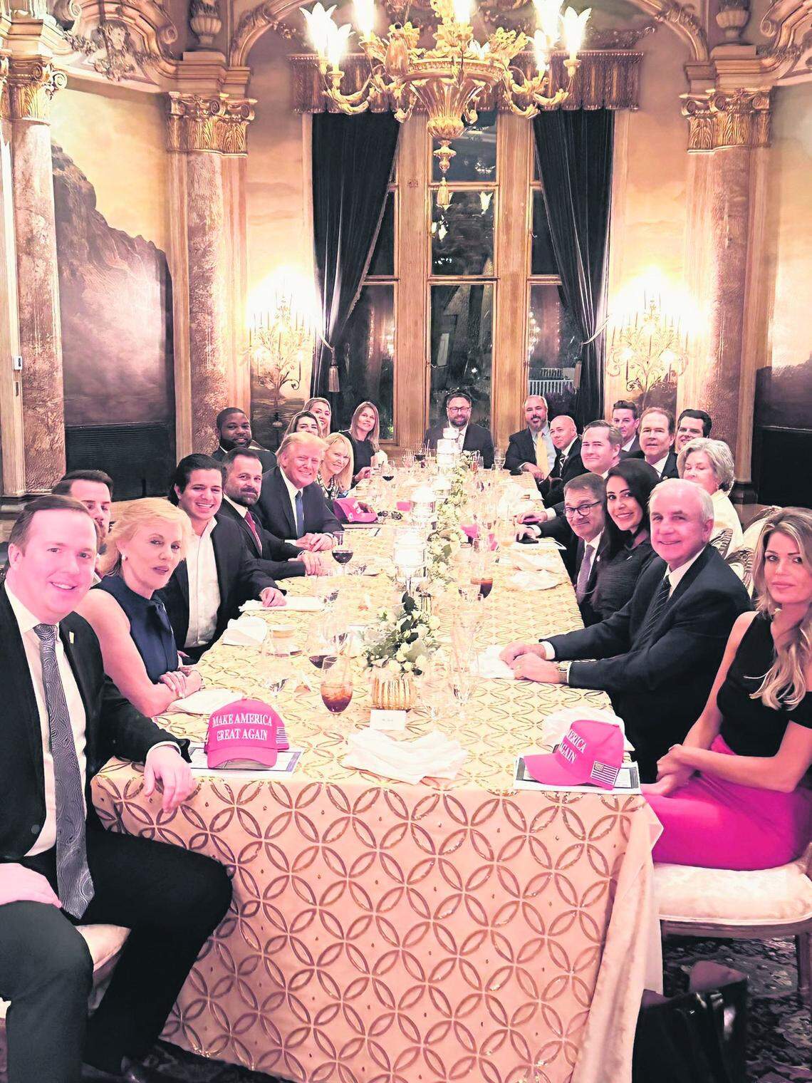 U.S. Rep. Anna Paulina Luna posted this image to Twitter, hours after a group of Republican members of Congress from Florida met with former President Trump at Mar-a-Lago.