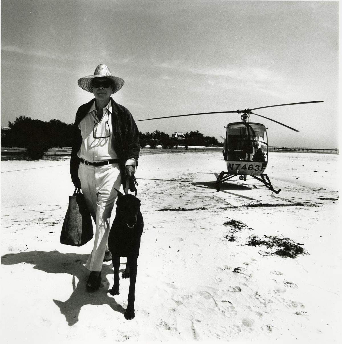 David Wolkowsky on Ballast Key in photo taken for L’Uomo Vogue in 1994.
