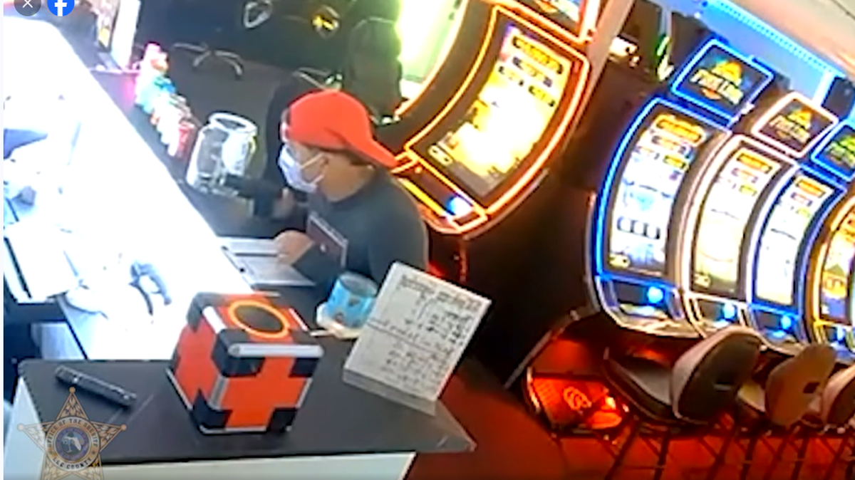 The robbery happened July 18 at the Kings World Arcade in Fort Myers, and surveillance video led to an arrest, the Lee County Sheriff’s Office says.