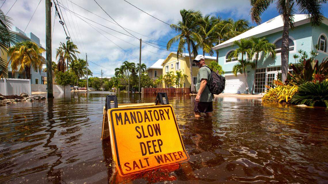 Key Largo is so flooded that crocs swim in streets — and you can’t even flush the toilet?