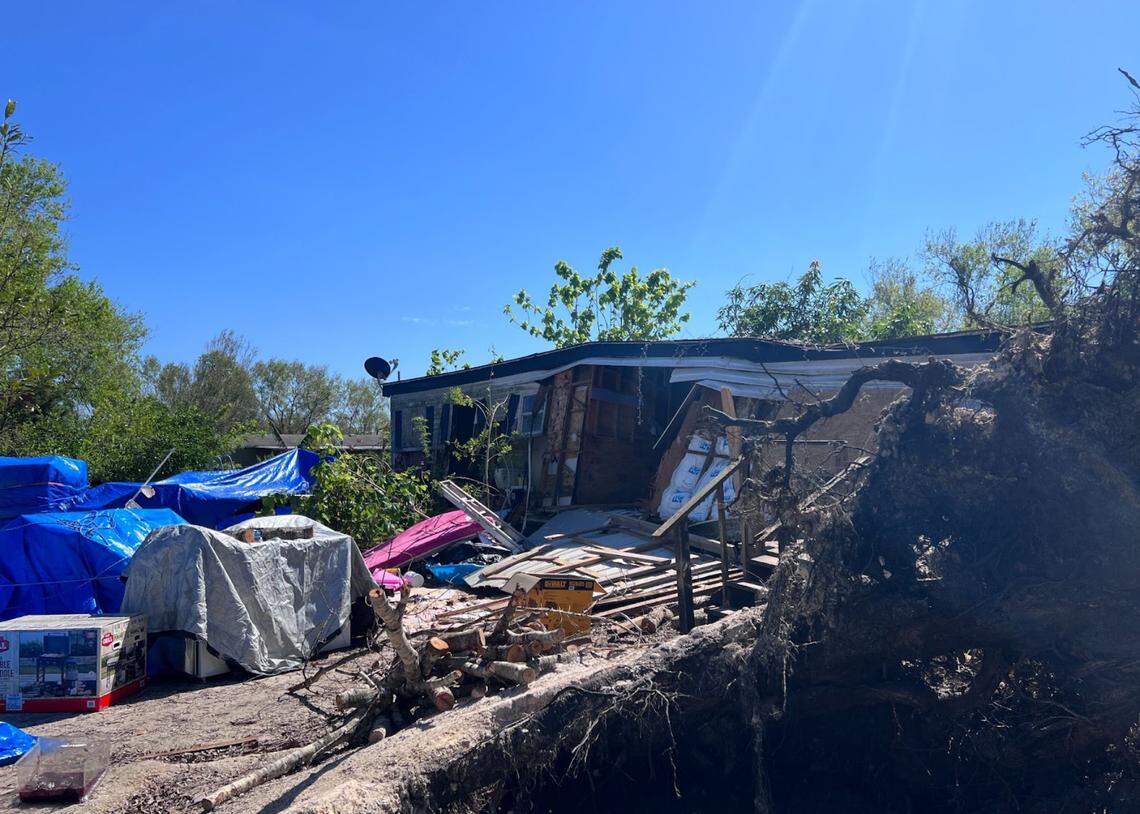 Arcadia, Florida, was far from the coast, but homes there took a beating from wind and water.