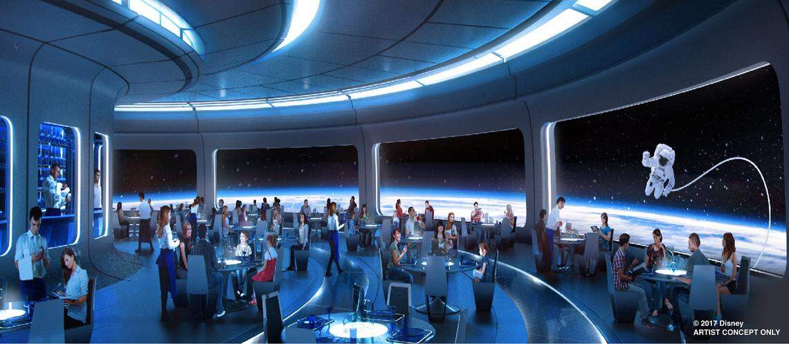AT D23 EXPO 2017, DISNEY PARKS CHAIRMAN BOB CHAPEK ANNOUNCES A NEW RESTAURANT COMING TO EPCOT -- Adjacent to Mission: SPACE will be a new restaurant that will invite guests to travel high above the earth for an unforgettable dining experience.