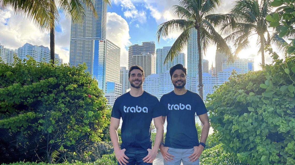 Mike Shebat, left, and Akshay Buddiga are co-founders of Traba, a platform that aims to disrupt staffing agencies.