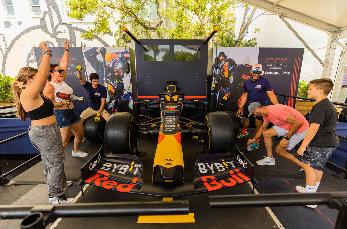 The four day Racing Fan Fest Wynwood Marketplace kicks off Thursday, May 1. It features racing simulators on site