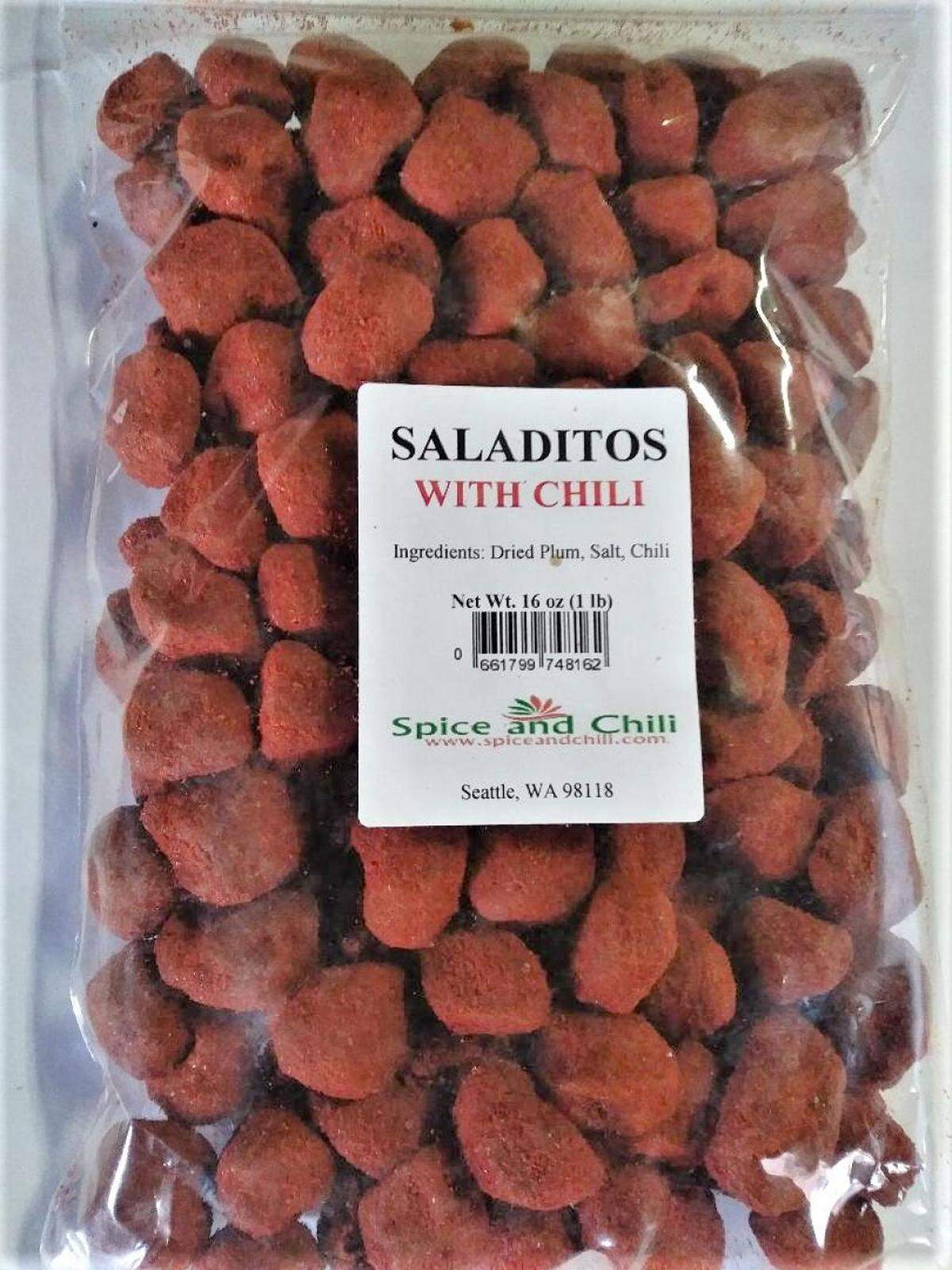 Saladitos Dried Salted Plums with Chili