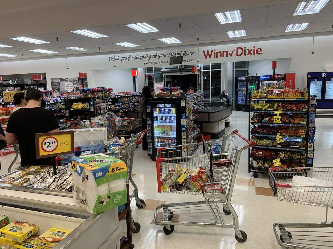 Winn-Dixie at 1155 Northwest 11th Street, Miami, on the morning of March 17, 2020.