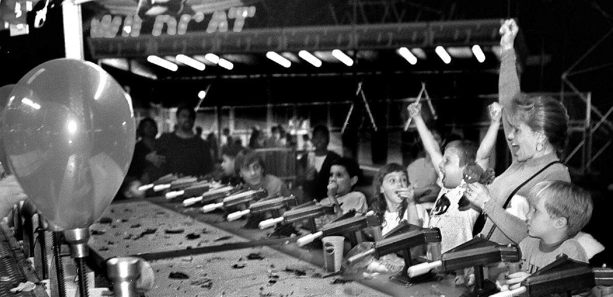 A water gun game in 1996.