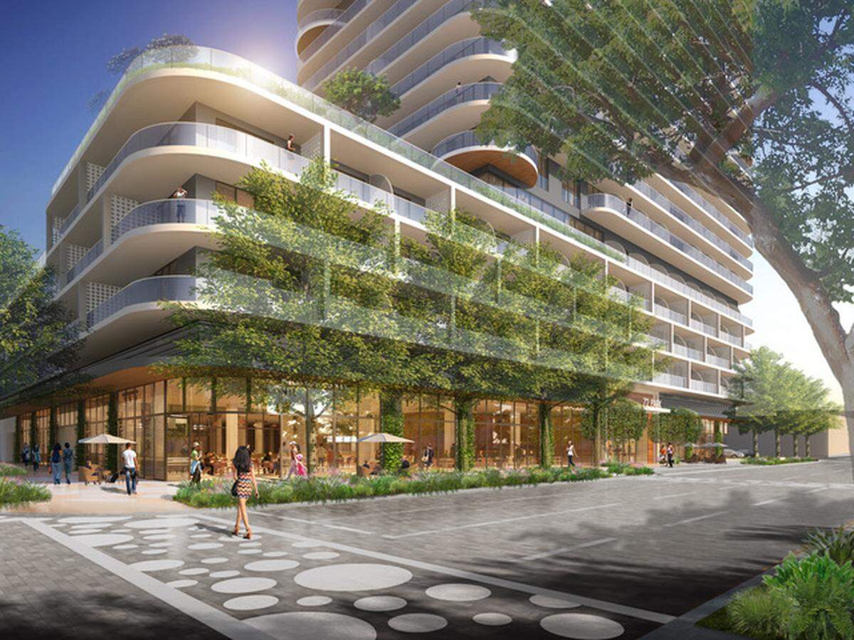A rendering of 72nd and Park, one of several new developments in the North Beach neighborhood. The building will feature several "micro-units" but no affordable housing, raising fears of gentrification.