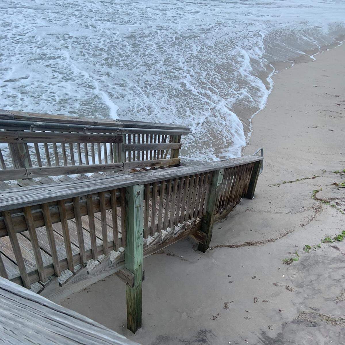 Indian River County Sheriff’s Office says the county is feeling tropical storm force winds.